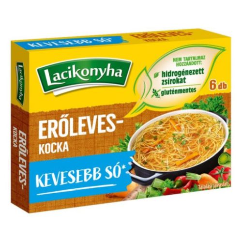 Lacikonyha Erőleves kocka csökkentett sótartalommal 60g