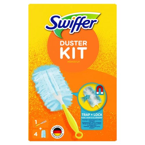 Swiffer Trap & Lock Portalanító Készlet (1 db Nyél + 4 db Utántöltő)