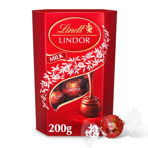 Lindt Lindor Milk tejcsokoládé golyók díszdobozban 200g