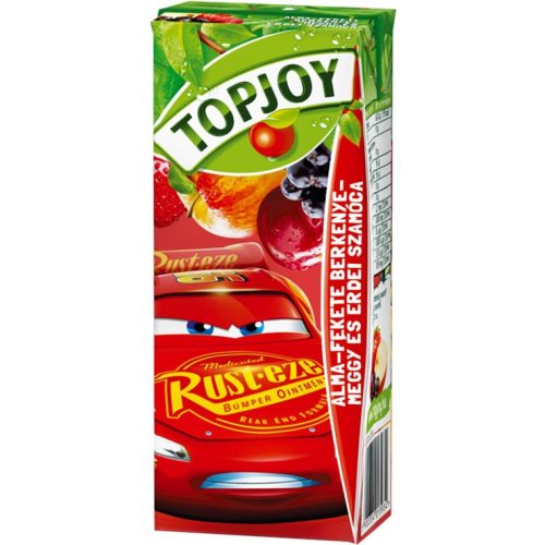 Topjoy Alma-fekete berkenye-meggy-erdei szamóca 0,2l 