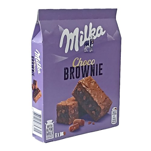 Milka Choco Brownie sütemény alpesi tejcsokoládéval és tejcsokoládé darabokkal 6 db 150 g