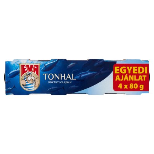 EVA Tonhal darabok növényi olajban 4*80g