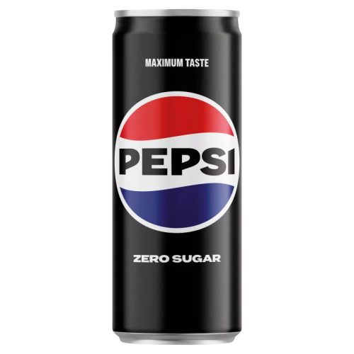 Pepsi Zero colaízű energiamentes szénsavas üdítőital édesítőszerekkel 330 ml