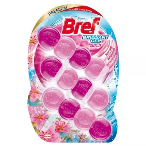 Bref WC illatosító  Brilliant Gel 3x42g többféle