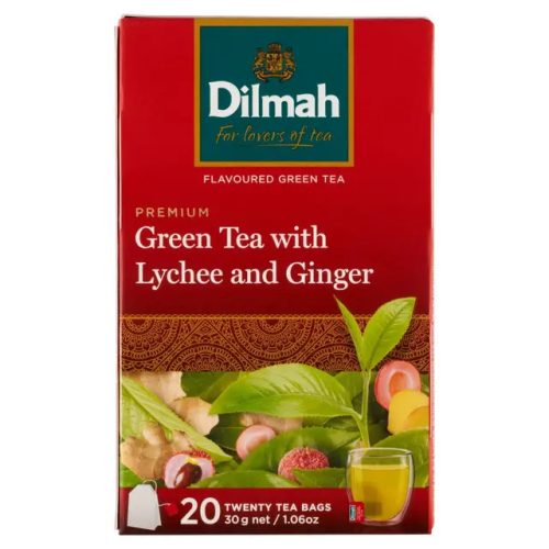 Dilmah Green tea gyömbér és licsi aromával  30 g