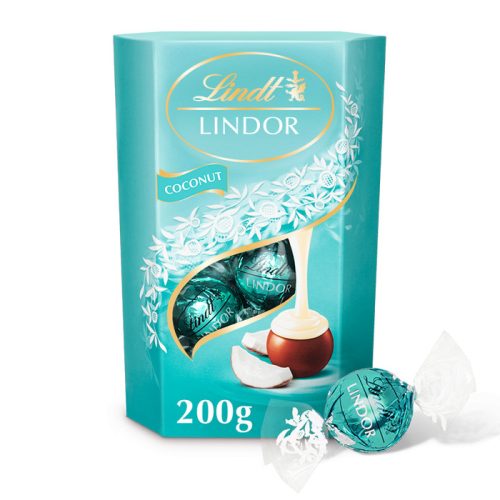 Lindt Lindor Kókusz fehércsoki golyók díszdobozban 200g