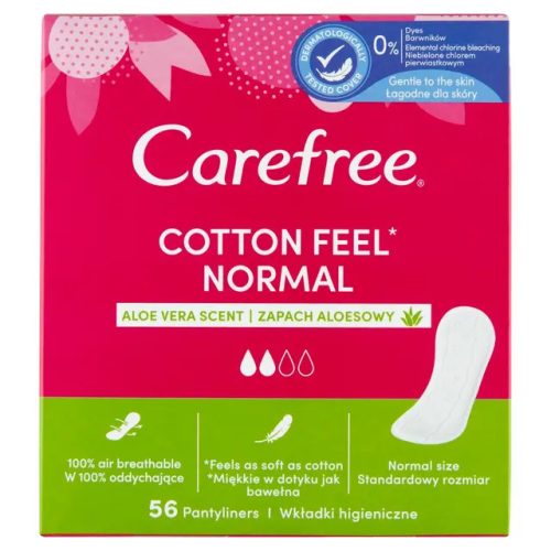 Carefree tisztasági betét Cotton Aloe 56db