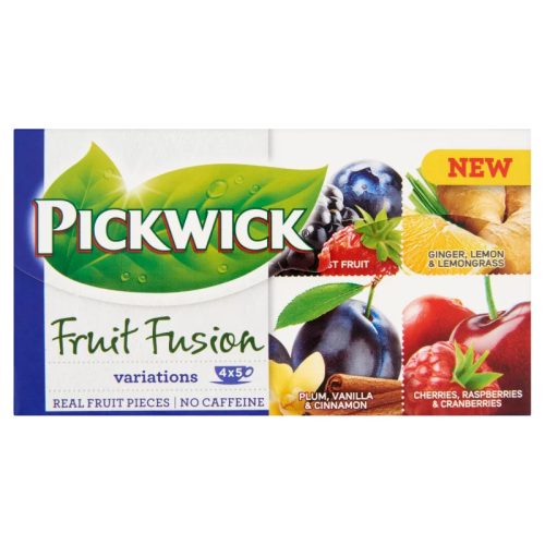 Pickwick Fruit Fusion gyümölcs- és gyógynövénytea variációk 20 filter 40 g kék