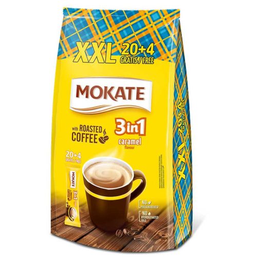 Mokate instant kávé XXL 3in1 20+4*17g karamell 