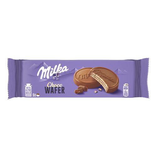 Milka Choco Wafer alpesi tejcsokoládéval bevont ostya kakaós töltelékkel 5 x 30 g (150 g)