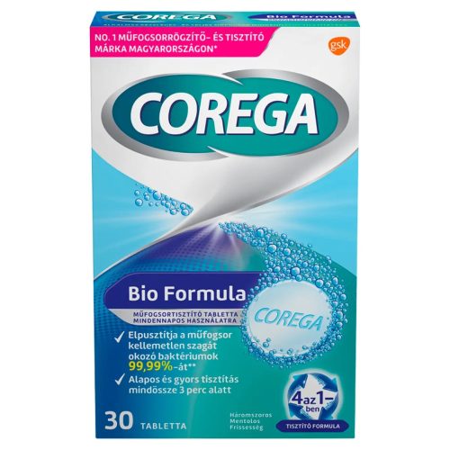 Corega Bio Formula műfogsortisztító tabletta 30db