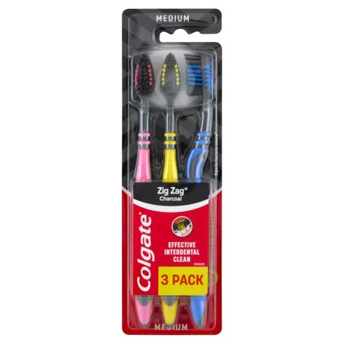 Colgate fogkefe ZigZag Charcoal trio 3db