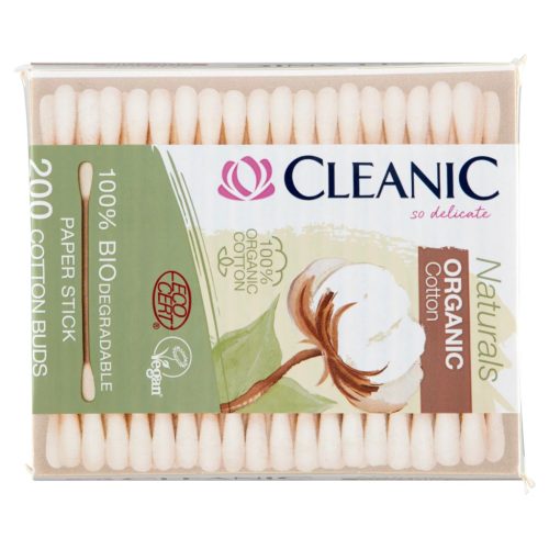 Cleanic Fültisztító Naturals Organic dobozos 200db