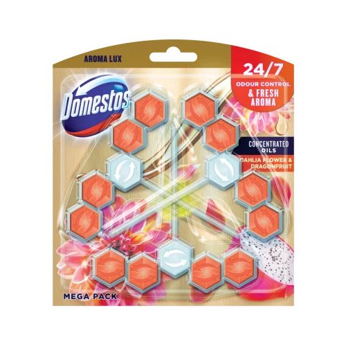 DOMESTOS Aroma Lux  WC frissítő blokk 3 x 55 g  többféle