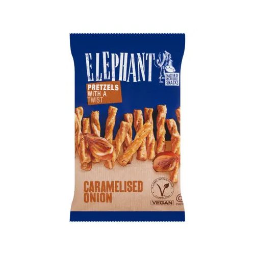 Elephant csavart perec karamellizált hagyma ízesítéssel  70g