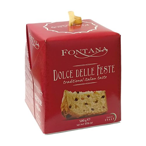 Piselli Fontana Panettone 500 g kandírozott narancshéjjal és mazsolával