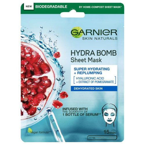 Garnier arcmaszk Aqua Bomb - gránátalma (kék) 32g