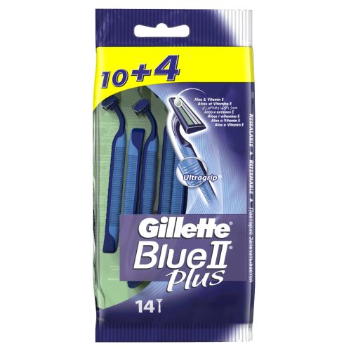 Gillette BlueII Plus Eldobható férfi borotva 10+4db