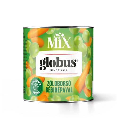 GLOBUS  zöldborsó bébirépával 400g