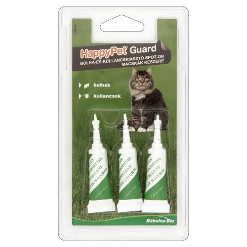 HappyPet  Bolha,Kullancs riasztó spot-on macska 3x2ml