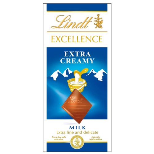 Lindt Excellence csokoládé Extra Creamy 100g