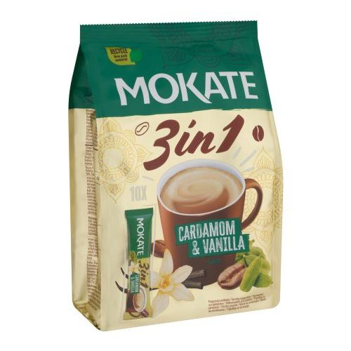 Mokate 3in1 instant kávéitalpor vanília ízű, kardamommal 10 x 17 g (170 g)