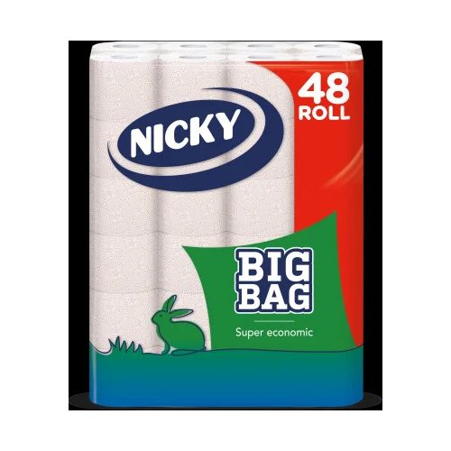 Nicky Big Bag 2 rétegű toalettpapír 48 tekercs