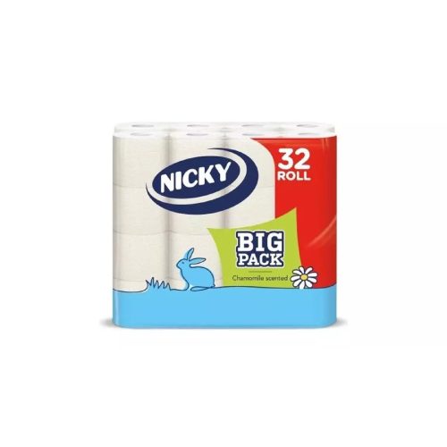 Nicky Big Pack Kamilla toalettpapír 3 rétegű  32db-os