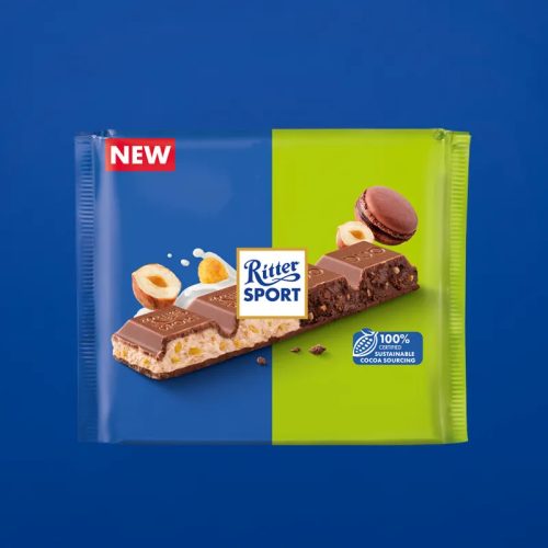 Ritter Sport DUO Crunchy töltött  tejcsokoládé  218g