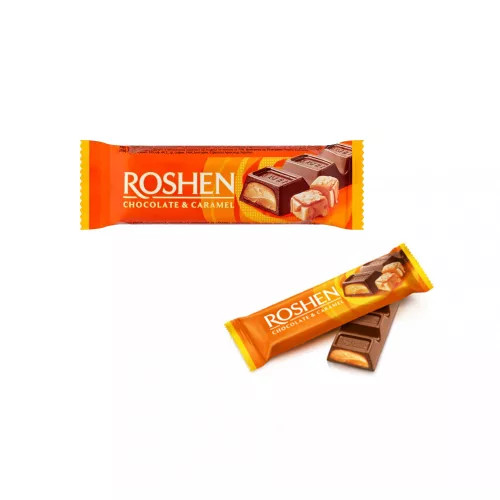 Roshen tejcsokoládé szelet karamella 30g