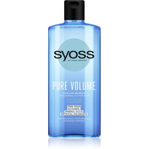 Syoss sampon 440ml Pure Volume dúsító