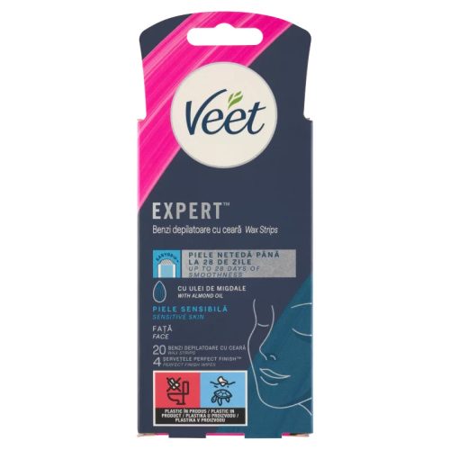 Veet Expert hideggyanta szalagok érzékeny bőrre és arcra 20 db