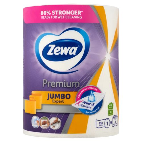 Zewa Premium Jumbo háztartási papírtörlő 3 rétegű 1 tekercs  230 lap